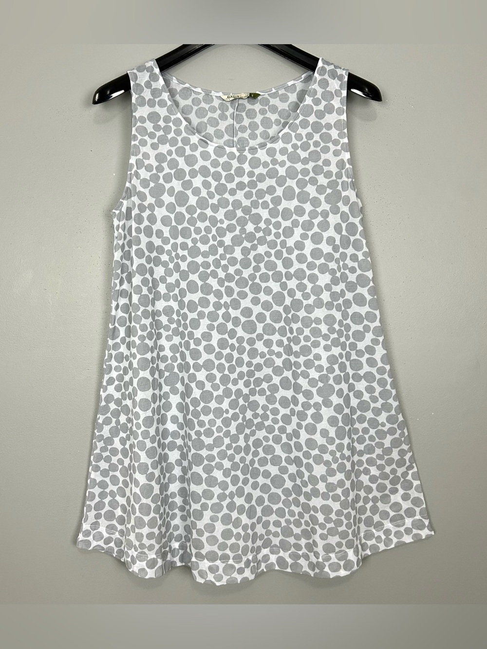 Chalet et Ceci Crinkle Jersey Tunic Top Women’s Size S Sleeveless Lightweight